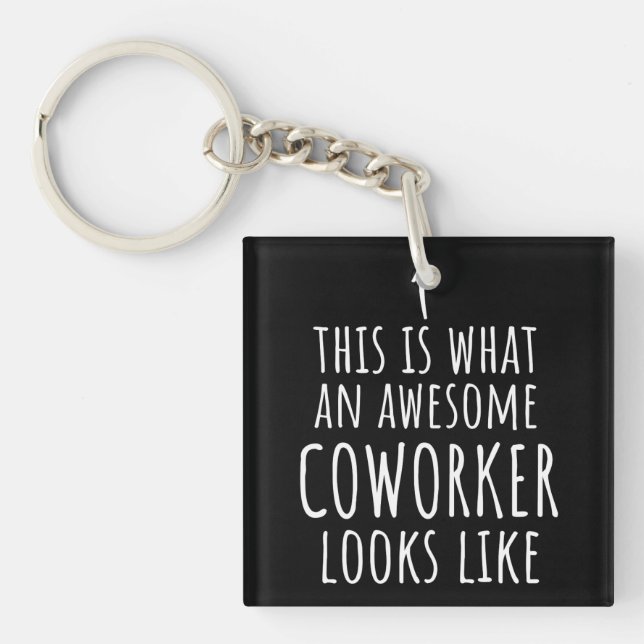 Coworker Gift, Coworker Mug, Awesome Coworker Key Ring (Front)