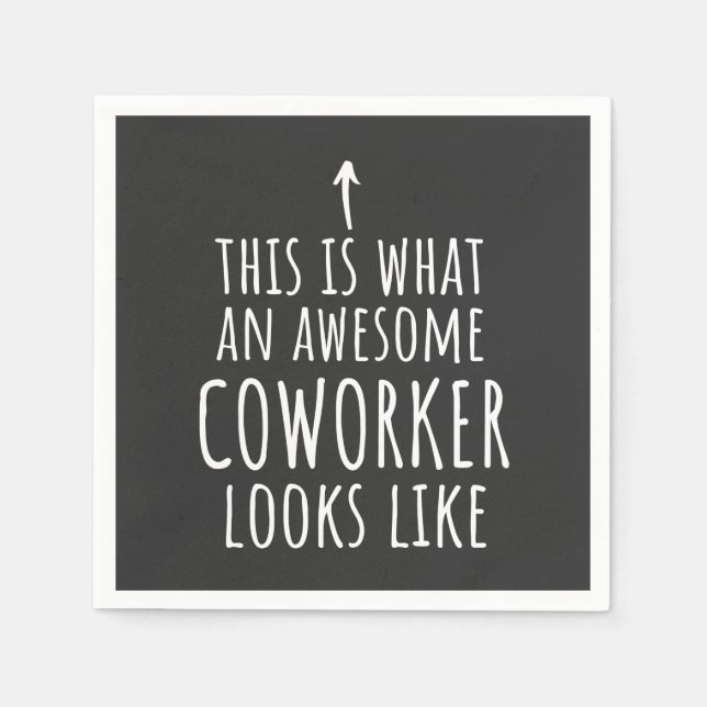 Coworker Gift, Coworker Mug, Awesome Coworker Napkin (Front)