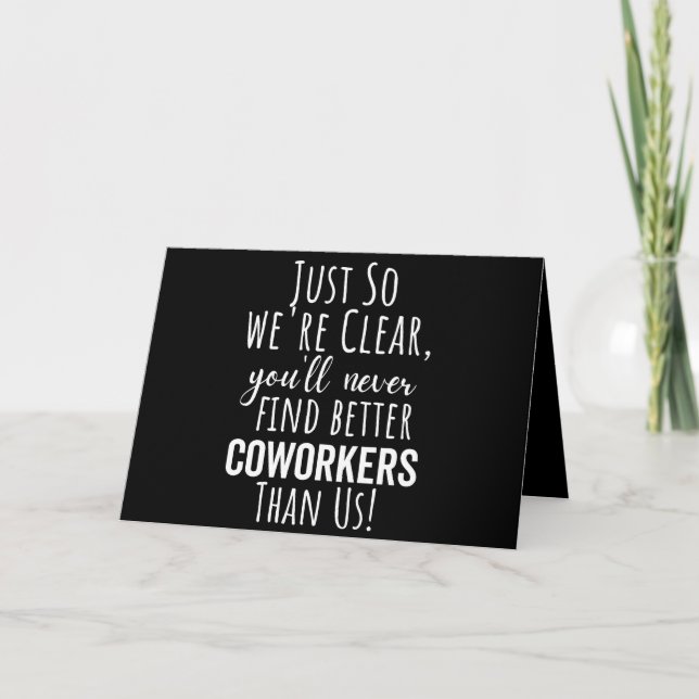 Coworker Goodbye | Coworker Moving | Leaving Gift Card (Front)