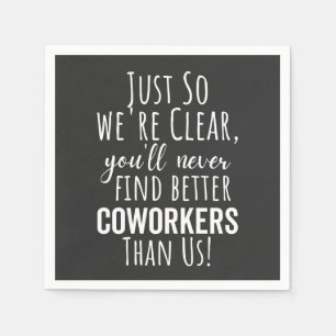 Coworker Goodbye Coworker Moving Leaving Gift Napkin