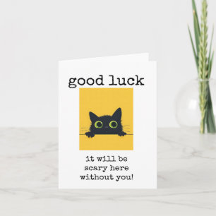Coworker Leaving Card, Good Luck Card, Cute Card