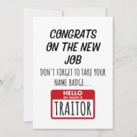 Coworker Leaving - Congratulations On New Job