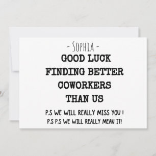 coworker leaving for women, coworker leaving, cowo