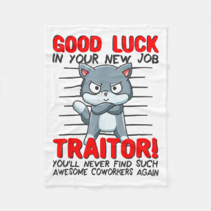 Coworker Leaving, Quitting Going Away, Job Change; Fleece Blanket