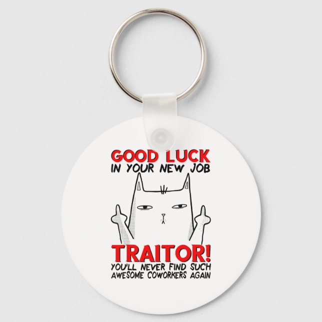 Coworker Leaving, Quitting Going Away, Job Change, Key Ring (Front)