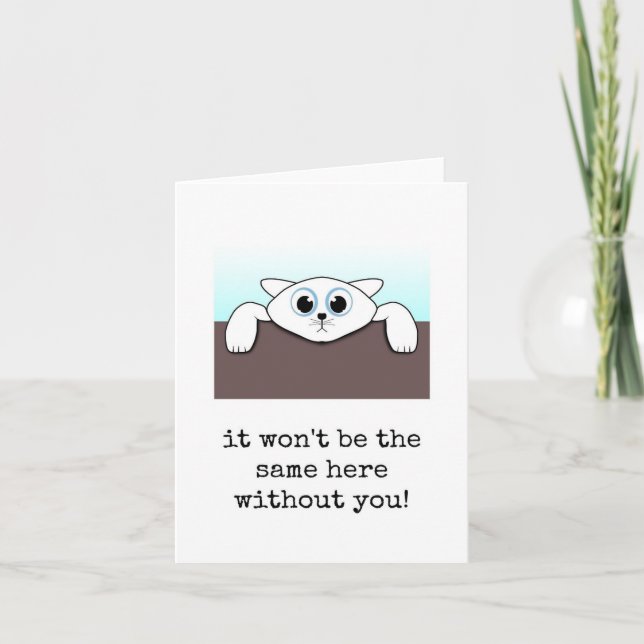 Coworker Leaving, Quitting, Good Luck, Card (Front)