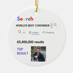 Coworker PHOTO Gifts Boss Nurse Teacher Doctor Mum Ceramic Tree Decoration