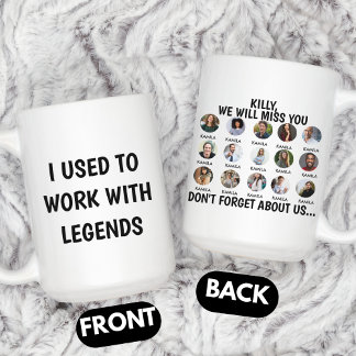 Coworker Retirement, 15 Coworker Photos Coffee Mug