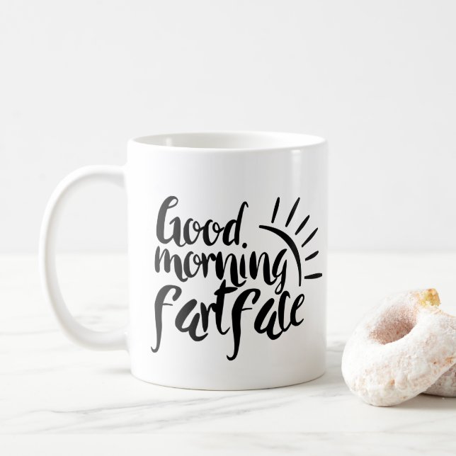 Coworker , sun morning , humourous coffee gift coffee mug (With Donut)