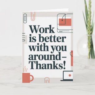 Coworker Thank You Card