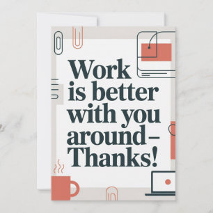 Coworker Thank You Card