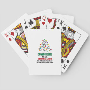 Coworkers Are Like Christmas Lights - Gag Gifts Fo Playing Cards