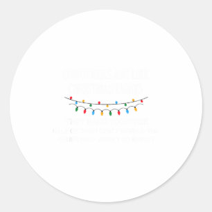 Coworkers Are Like Christmas Lights They Hang Toge Classic Round Sticker