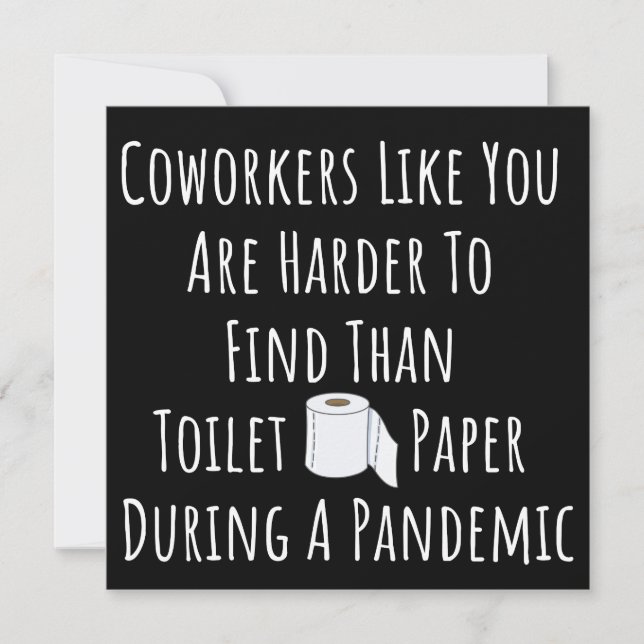 Coworkers Like You Are Harder To Find Save The Date (Front)