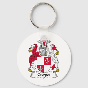 Cowper Family Crest Key Ring