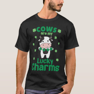 Cows Are My Lucky Charms St Patrick's Day Dairy Fa T-Shirt