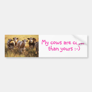 Cows Bumper Sticker