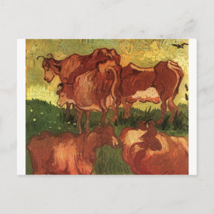 Cows by Vincent van Gogh Postcard