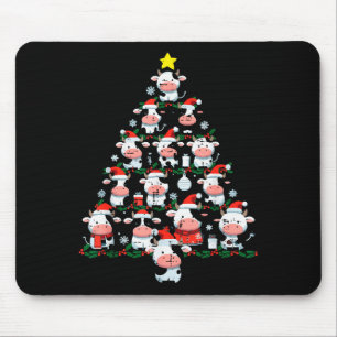 Cows Christmas Tree Xmas Farm Animal Toddler Boys  Mouse Mat