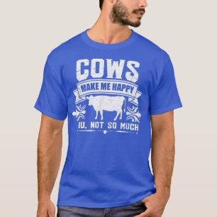 Cows Cow Lover Cow Owner Farmer Distressed  T-Shirt