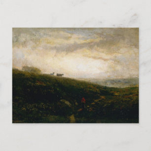 Cows Descending Hillside - Edward Bannister Postcard