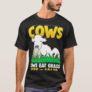 Cows Equal Salad Diet Joke T-Shirt