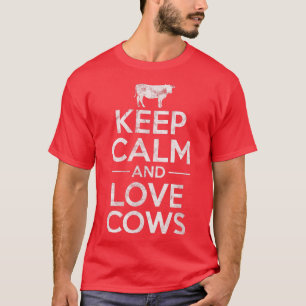 Cows Farmer Cow Lover Cow Owner Distressed T-Shirt