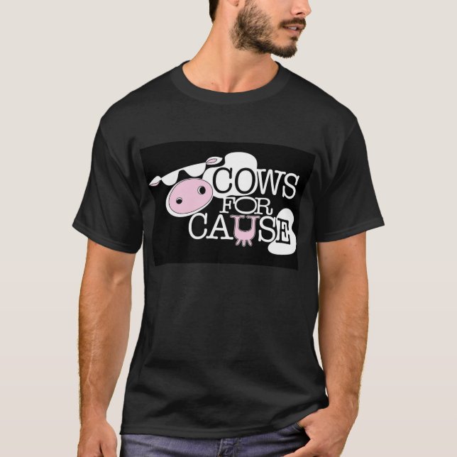 Cows for Cause BLACK Tshirts (Front)