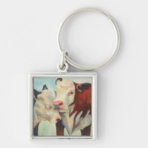 Cows In Love Key Ring