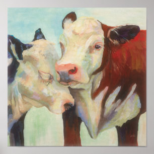 Cows In Love Poster