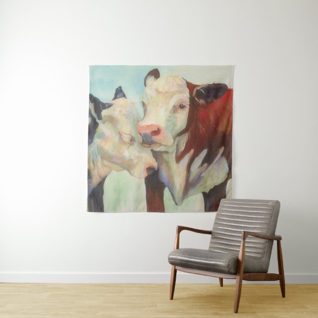Cows In Love Tapestry (In Situ (Horizontal))