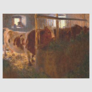 Cows in the Barn by Gustav Klimt Tissue Paper