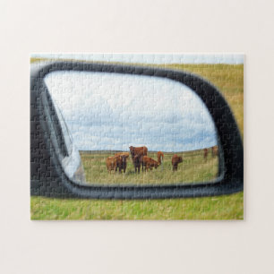 Cows in the mirror jigsaw puzzle