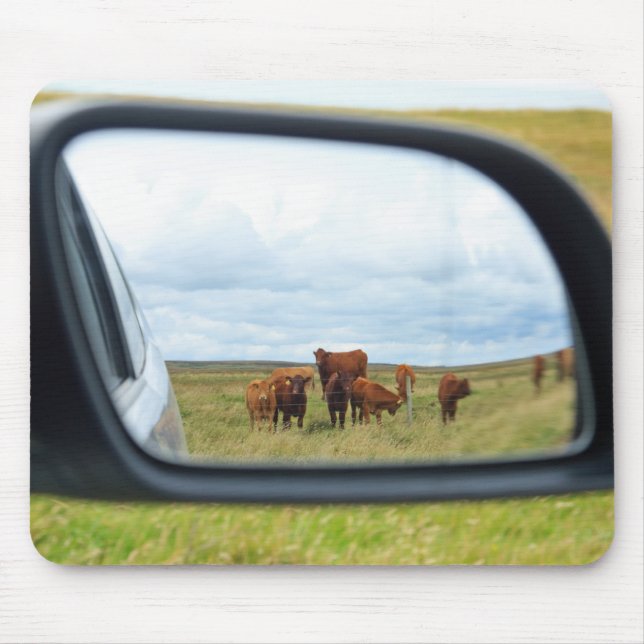 Cows in the mirror mouse mat (Front)