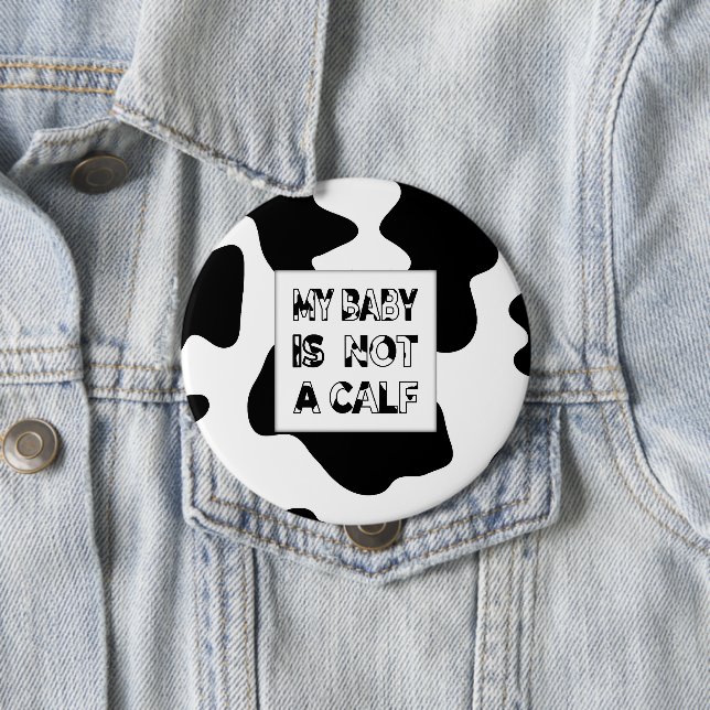 Cow's Milk 10 Cm Round Badge (In Situ)