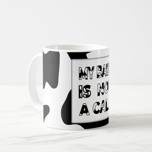 Cow's Milk Coffee Mug (Front Left)