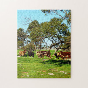 Cows On The Range, Jigsaw Puzzle