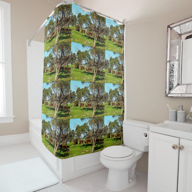 Cows On The Range, Shower Curtain (In Situ)