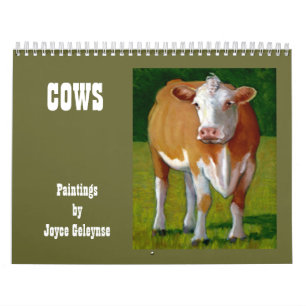 COWS: Original Artwork of Various Cows Calendar
