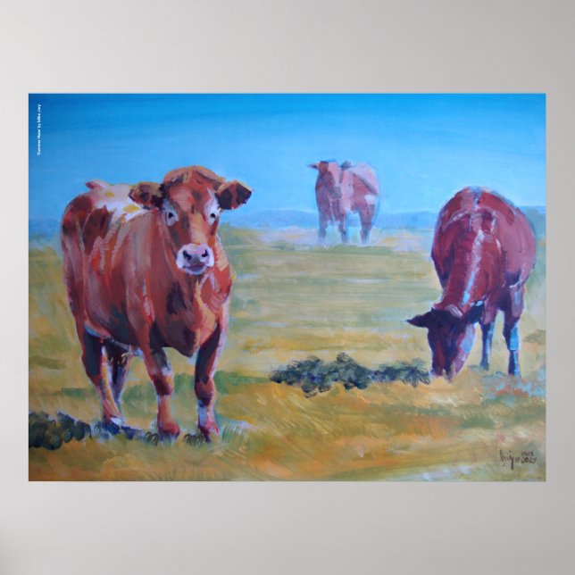 cows painting poster (Front)