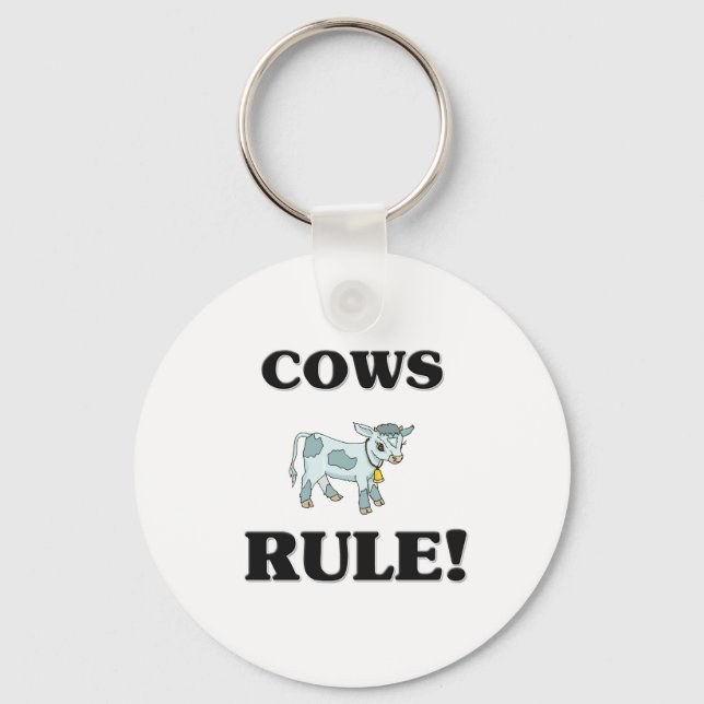 COWS Rule! Key Ring (Front)