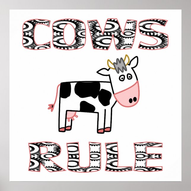COWS RULE Poster (Front)