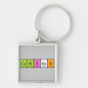 Cowshed periodic table name keyring