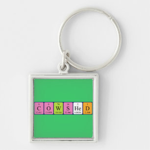Cowshed periodic table name keyring