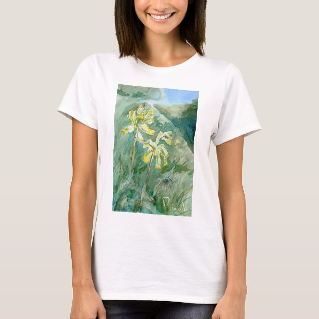 Cowslips Primula veris T-shirt (Front)