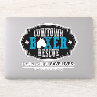 Cowtown Boxer Rescue Contour Sticker