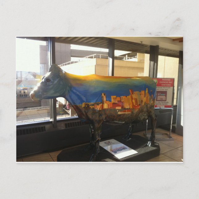 Cowtown's Skyline Postcard (Front)