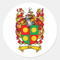 COX FAMILY CREST -  COX COAT OF ARMS