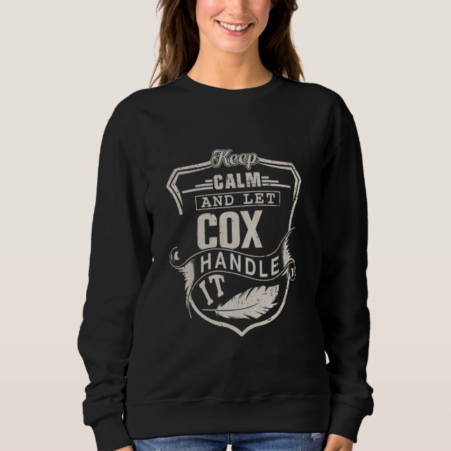 Cox Last Name Shirt Cox Name Birthday (Front)