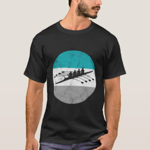 Coxless Four Rowing Retro Gift For Men Women T-Shirt